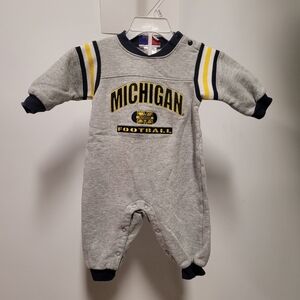 University of Michigan Embroidered One piece Romper Sweats NCAA College Football